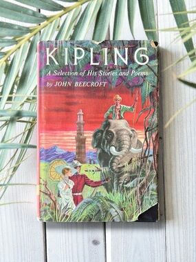 Vintage 1956 Kipling: A Selection of His Stories and Poems Hardcover Book